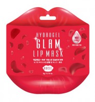 [BeauuGreen]  Гидрогелевые патчи для губ с розой, Hydrogel Glam Lip Mask Rose, 1 шт, 3гр
