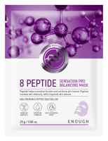 [Enough] Тканевая маска с пептидным комплексом, Premium 8 Peptide Senastion Pro Balancing mask,25 мл