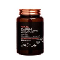 [Farmstay] Ампульная сыворотка с маслом лосося и пептидами. Salmon Oil & Peptide Vital Ampoule, 250 мл